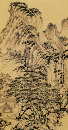 A001089中式风韵-山水风景-董其昌 仿宋元人缩本画