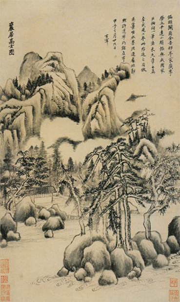 A001100中式风韵-山水风景-董其昌-仿古山水02