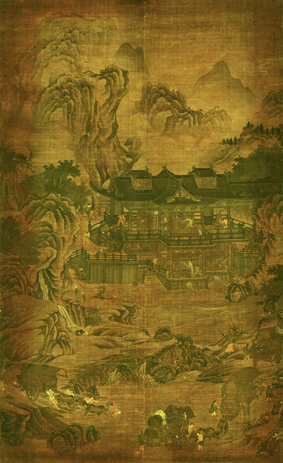 A001118中式风韵-山水风景-辽-山溪水磨