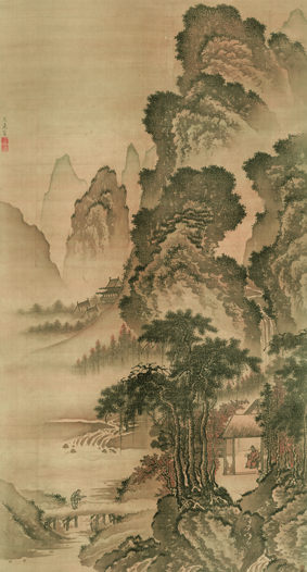 A001119中式风韵-山水风景-辽溪塘诗意