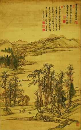 A001122中式风韵-山水风景-辽-仿李营丘平林散牧