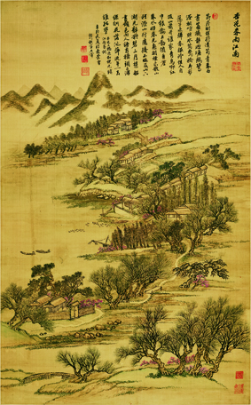 A001124中式风韵-山水风景-辽-仿杏花春雨江南