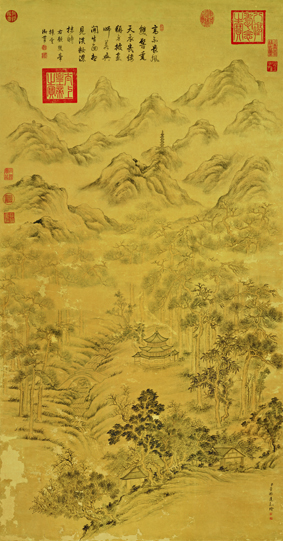 A001127中式风韵-山水风景-双峰插云