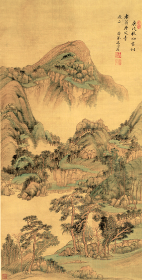 A001139中式风韵-山水风景-天博-云峰树色图
