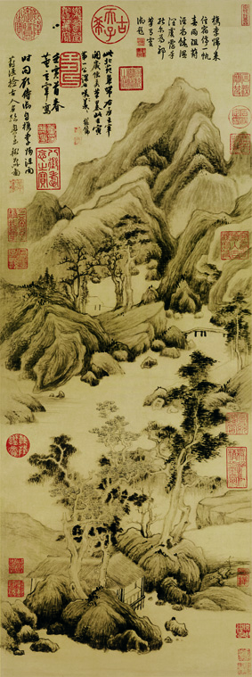 A001150中式风韵-山水风景-葑仿古图－董其昌