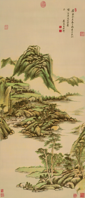 A001161中式风韵-山水风景-辽-仿黄公望山水图