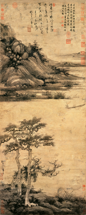 A001183中式风韵-山水风景-洞庭渔隐图