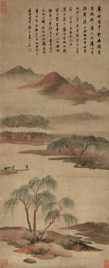 A001190中式风韵-山辽-查士标山水图