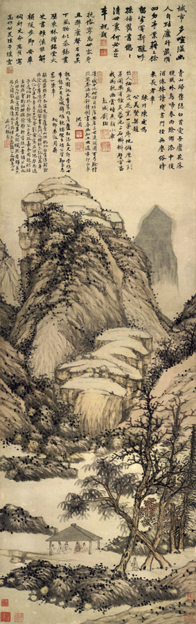 A001211中式风韵-山水风景辽-魏园雅集