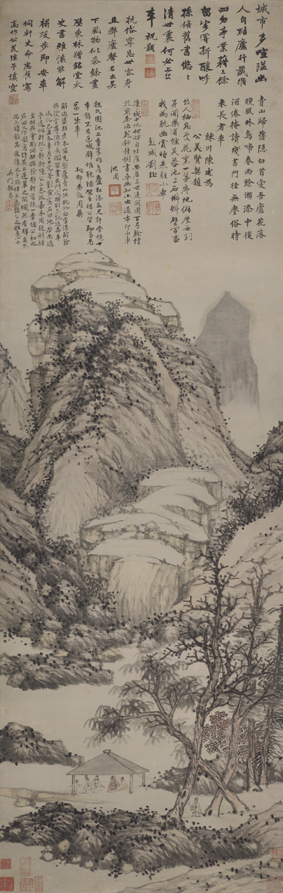 A001221中式风韵-山水风景-明 沈周 魏园雅集图