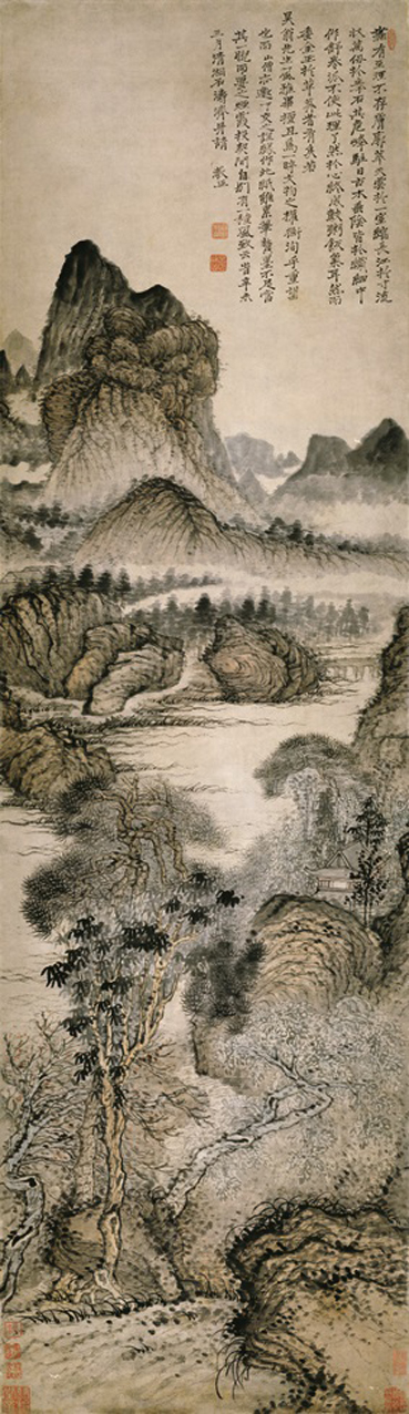 A001227中式风韵-山水风景-清 石涛 古木垂荫