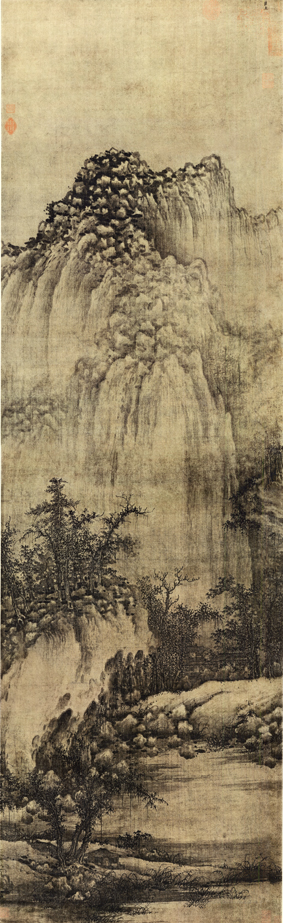 A001229中式风韵-山水风景宋 巨然 溪山兰若图