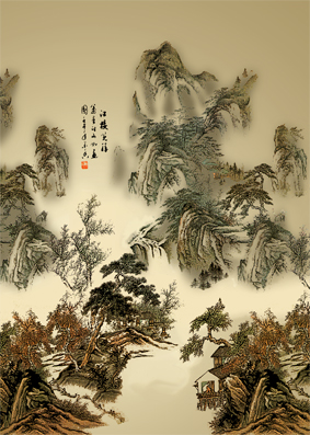 A004539中式风韵-山水风景