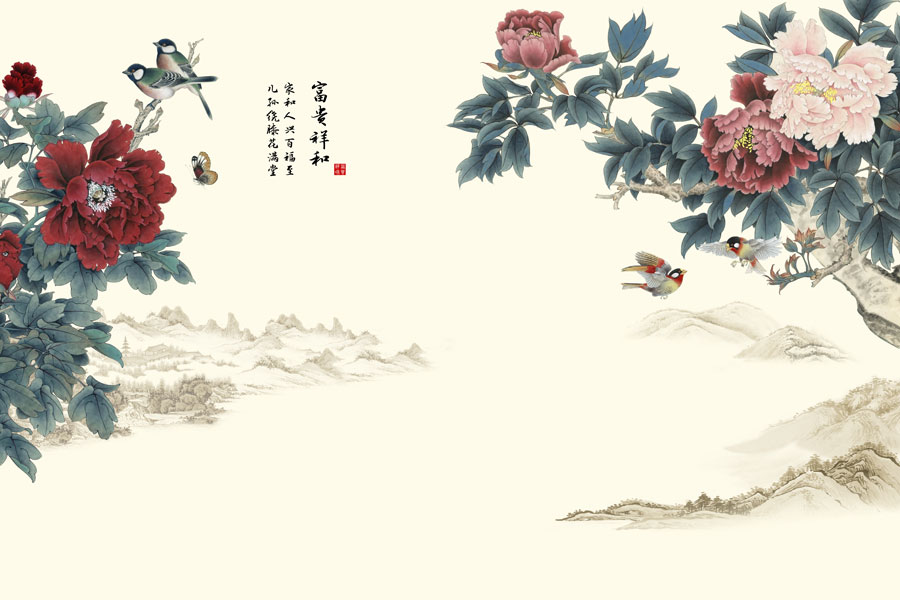 A013247-586中式风韵-花类-牡丹花