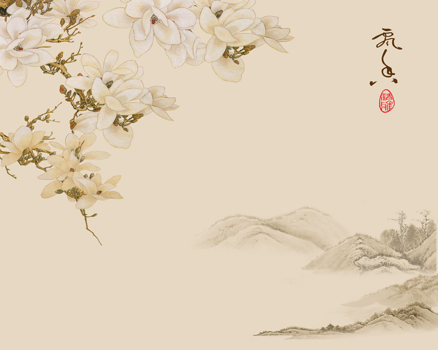 A013302-643-中式风韵-玉兰花
