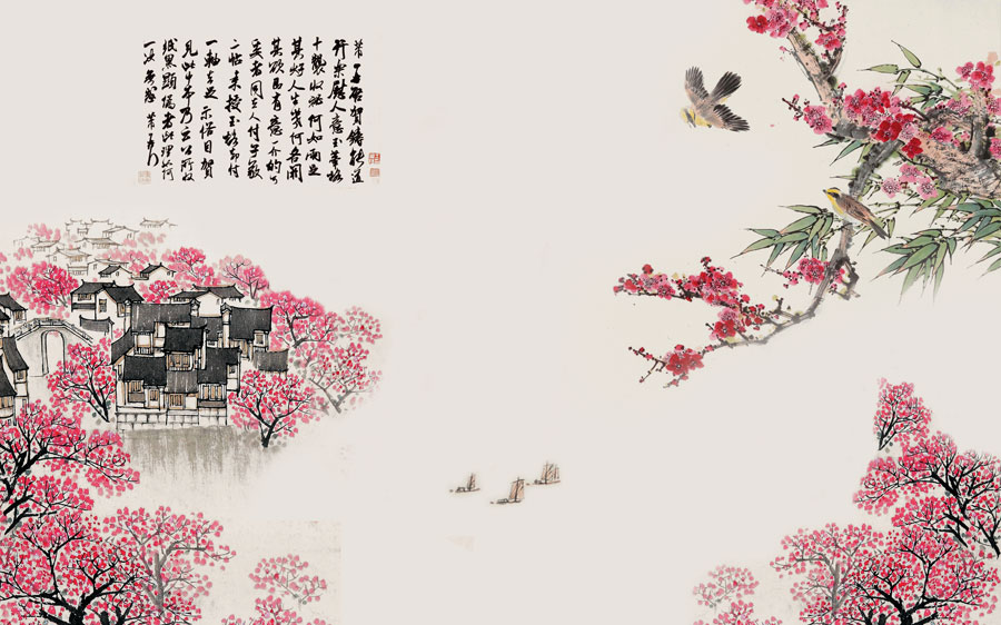 A013448-1250中式风韵-花鸟