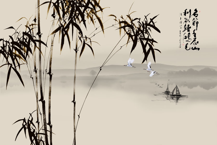 A013481-6中式风韵-水墨竹