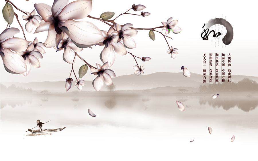A013551-74中式风韵-玉兰花