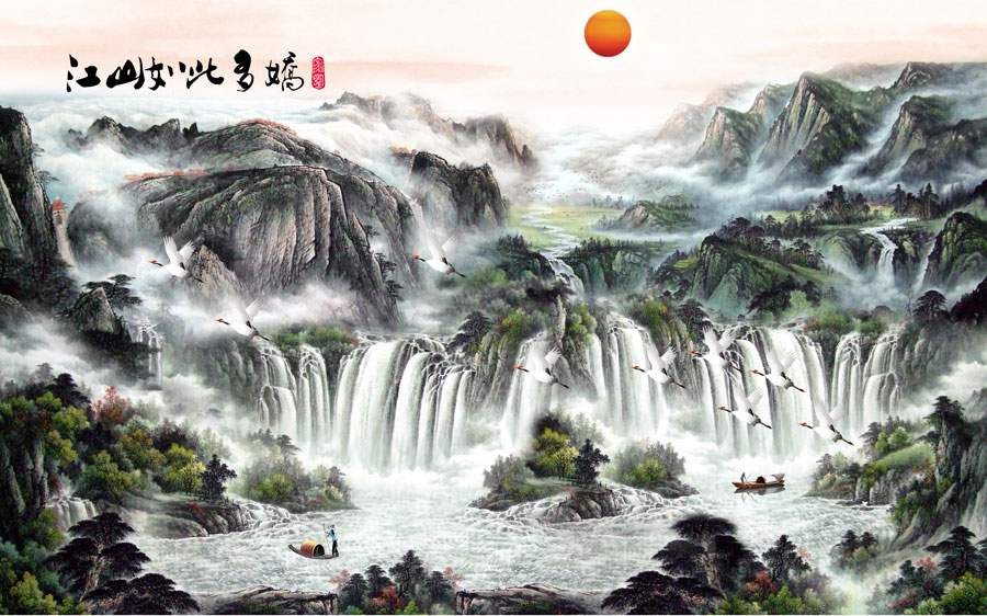 A013588-112中式风韵-山水画