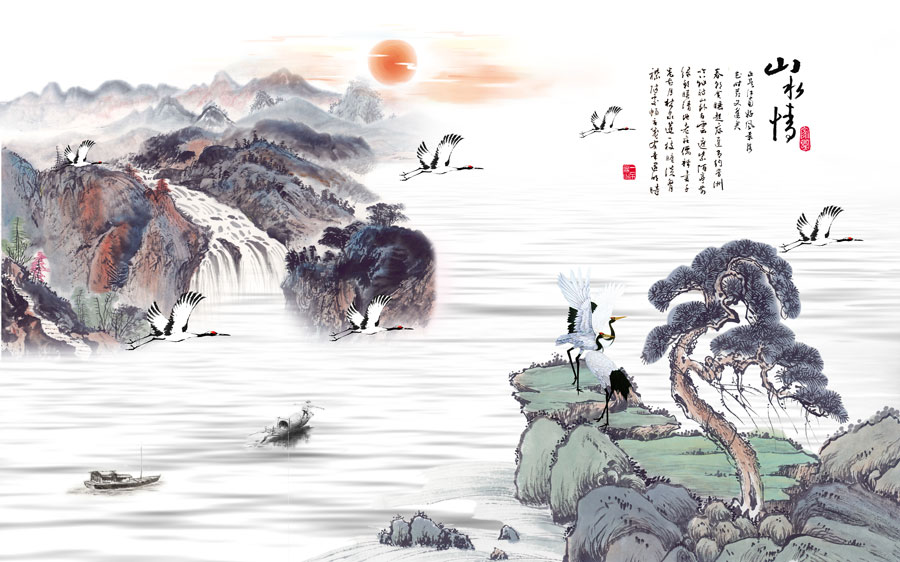 A013600-124中式风韵-山水画