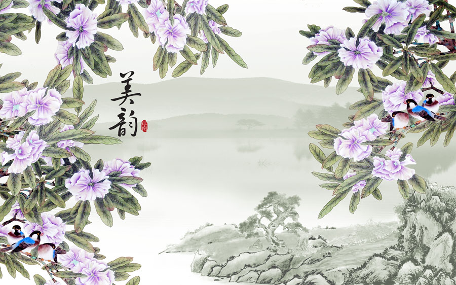 A013614-137中式风韵 花鸟图
