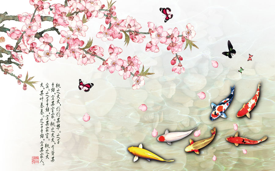 A013621-144中式风韵-桃花