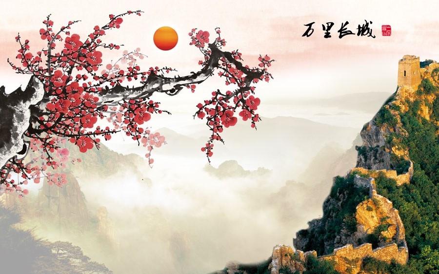 A013664-186中式风韵-植物-梅花