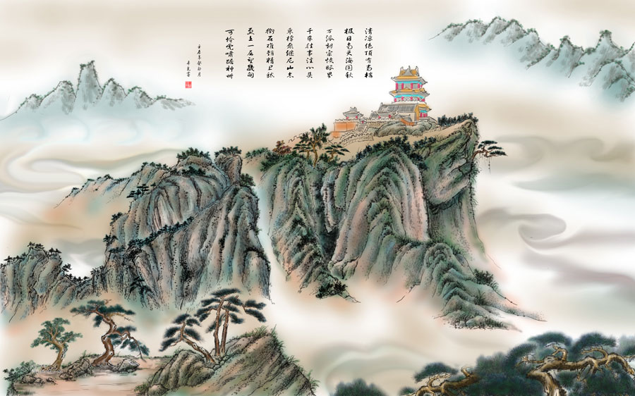 A013734-259中式风韵-山水画