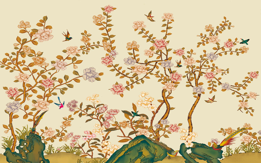 A013789-1174中式风韵-花鸟图