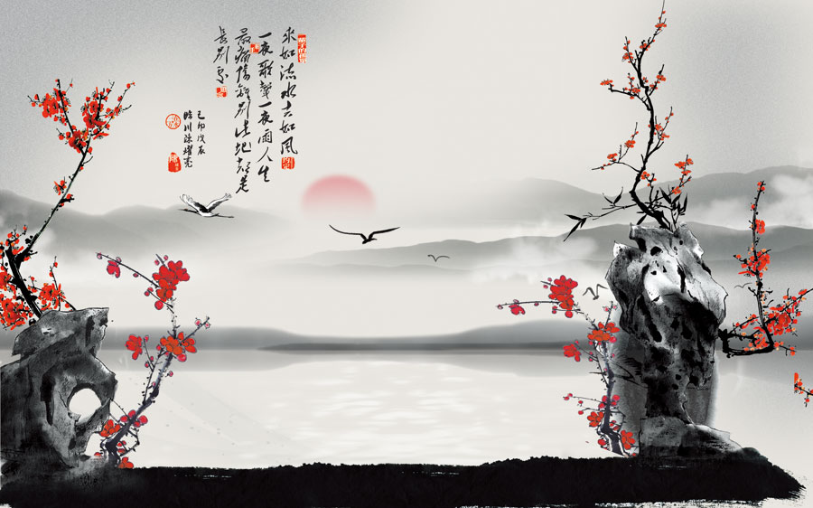 A013794-1179中式风韵-花草植物-梅花