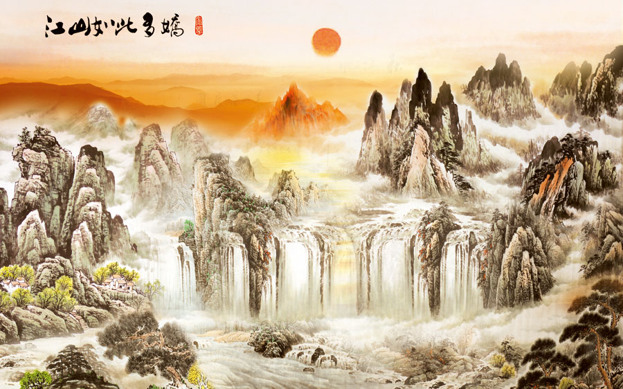 A013799-1184中式风韵-山水画