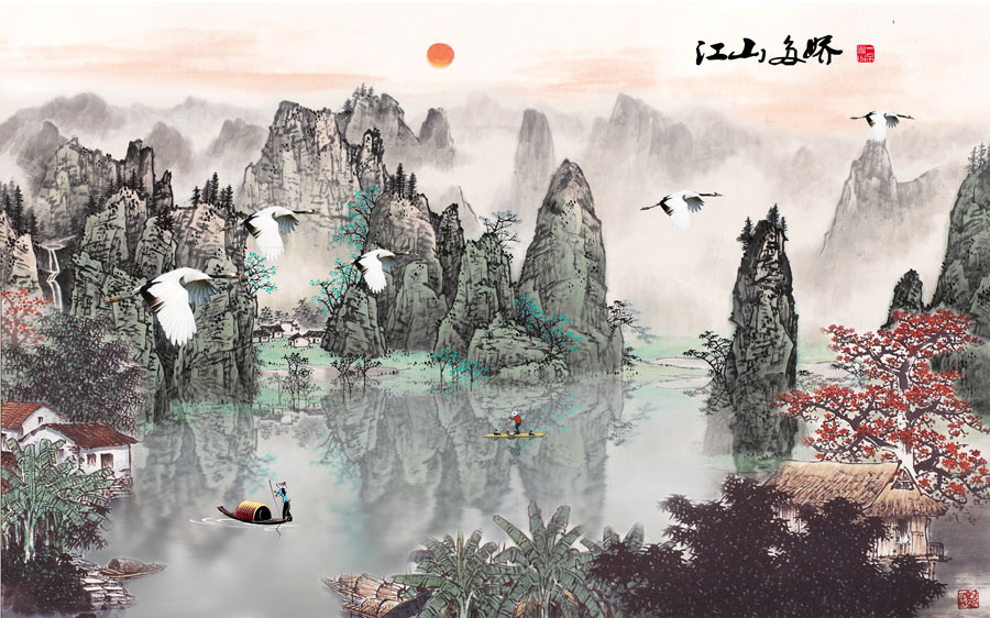 A013800-1185中式风韵-山水画