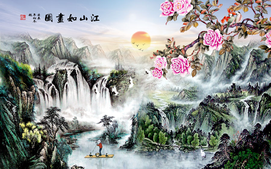 A013835-1220中式风韵-山水画