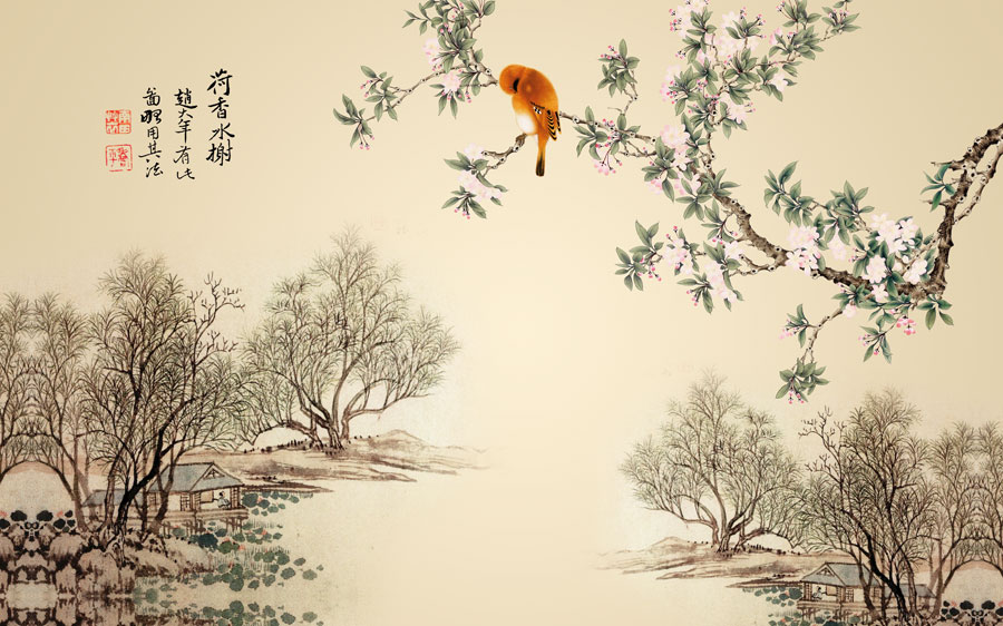A013845-1231中式风韵-植物花草