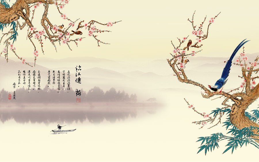 A013940-1329中式风韵-花鸟画