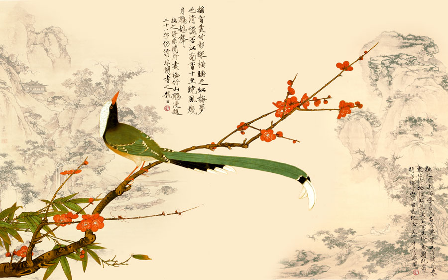 A013944-1343中式风韵-山水-花鸟