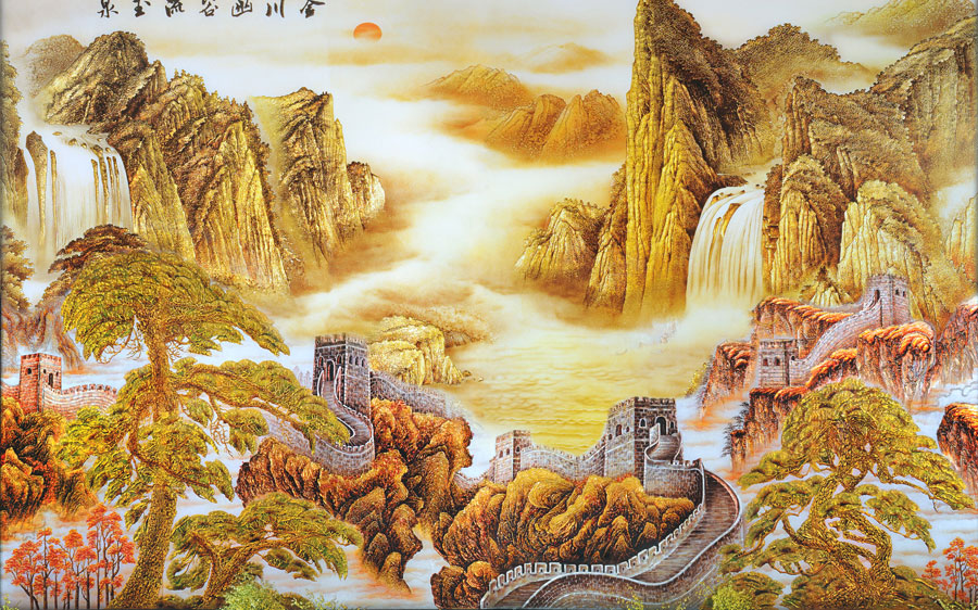 A013949-1348中式山水-长城