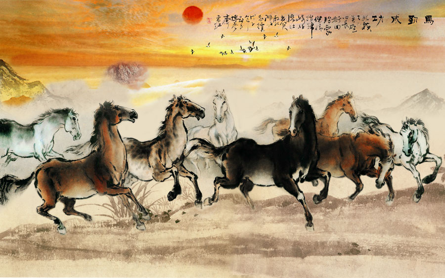 A014029-1429中式风韵-动物-马