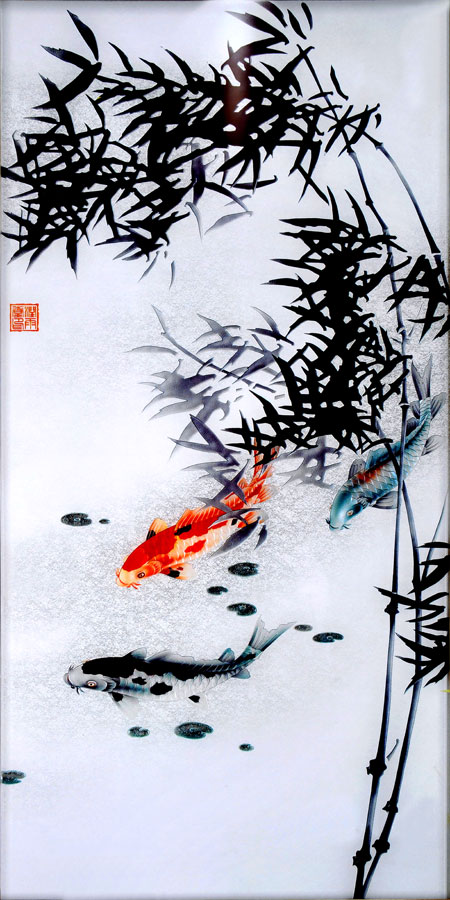 A014134-中式-水墨竹子