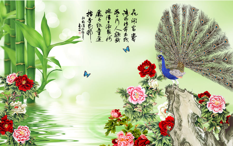 A014191-中式风韵-牡丹花