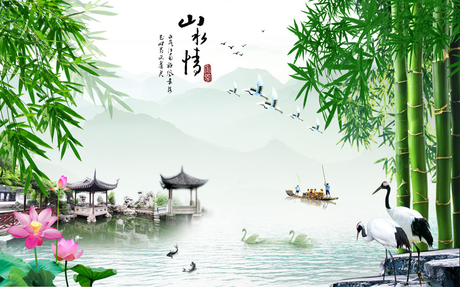 A014310-中式风韵-山水情