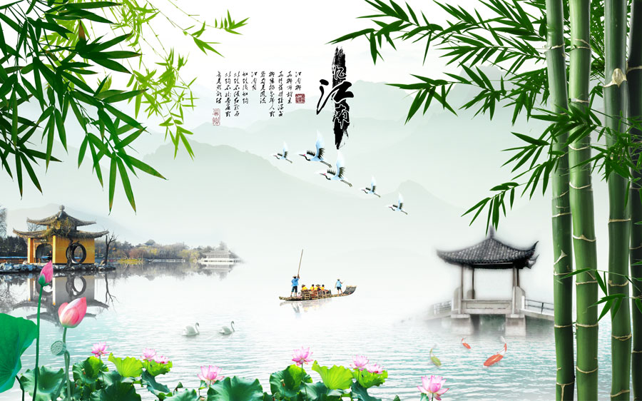 A014312-中式风韵-山水情 忆江南