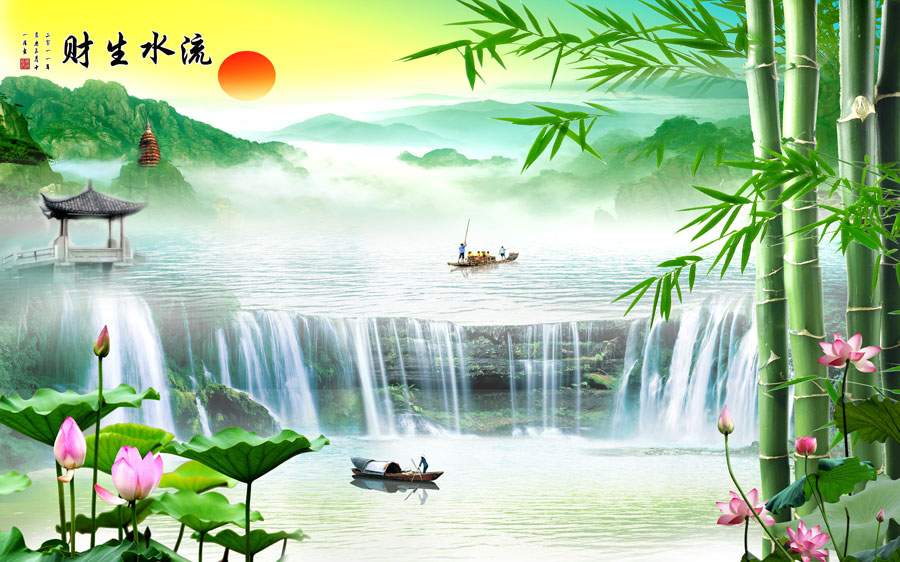 A014314-中式风韵-山水情 忆江南