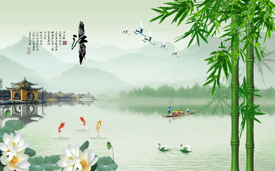 A014316-中式风韵-山水情 忆江南