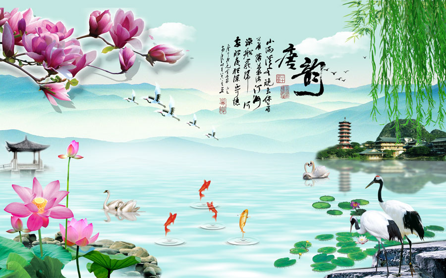 A014329-中式风韵-山水情唐韵