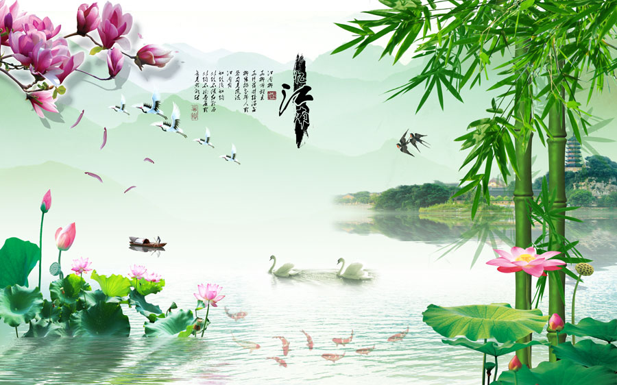 A014351-中式风韵-山水情 忆江南