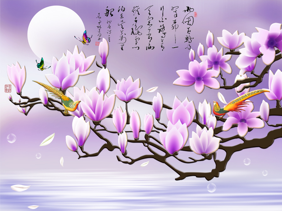 A039918-中式玉兰花