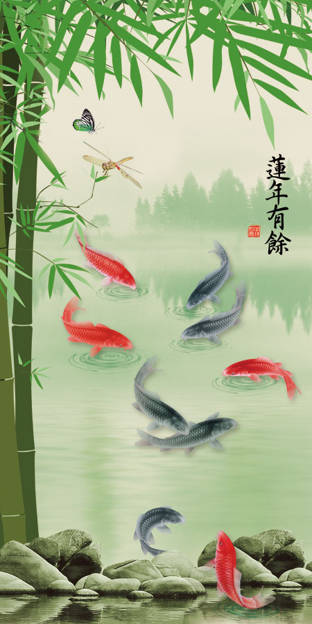 A040190-九鱼图