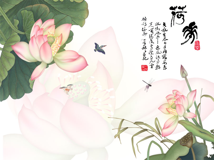 A040695-FH-201-中式荷花-荷秀