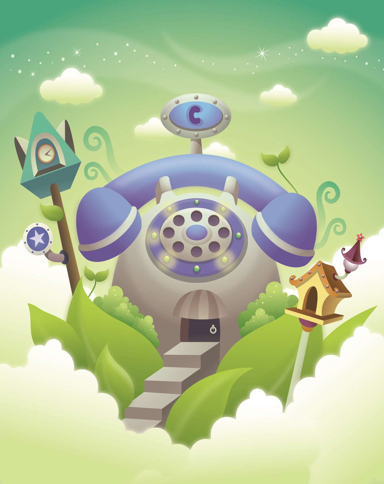 A005590-动漫卡通-抽象 小屋